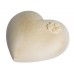 Wood / Wooden Loving Heart Shape Cremation Ashes Urn – Pet Dog – Available in 3 Sizes